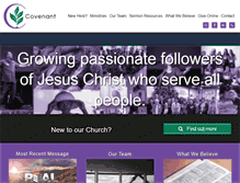 Tablet Screenshot of covenantexperience.com